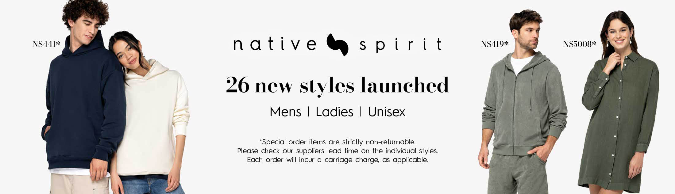 26 NEW styles from Native Spirit